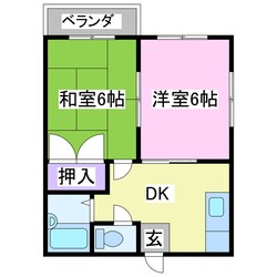 北日当ハイツの物件間取画像